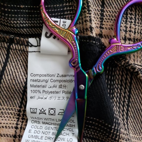 Shein Plaid Button Up Flannel Shirt SZ M - Picture 9 of 9